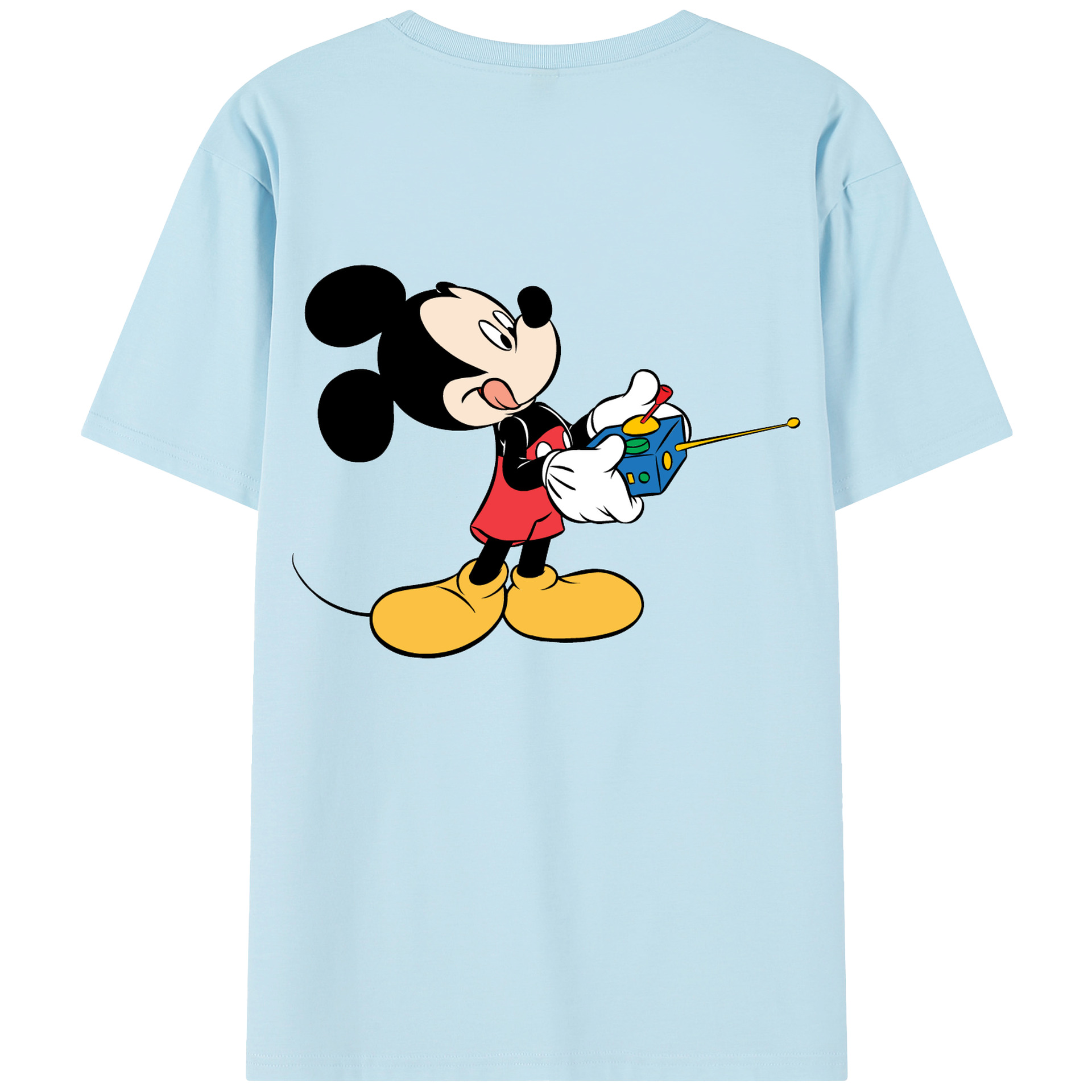 （画像用） ミッキーマウス Mickey Mouse 綿100％半袖Tシャツ（背面プリント）